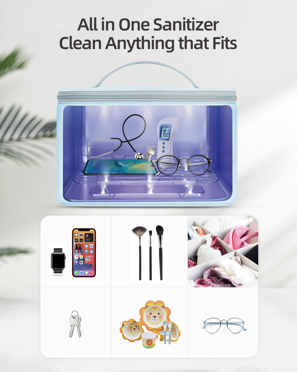 chizMISSION UV PREVENTER 5本セット UV Sanitizer Bag P55 | 59S UV Light Sanitizer Bag with 24 UVC Leds