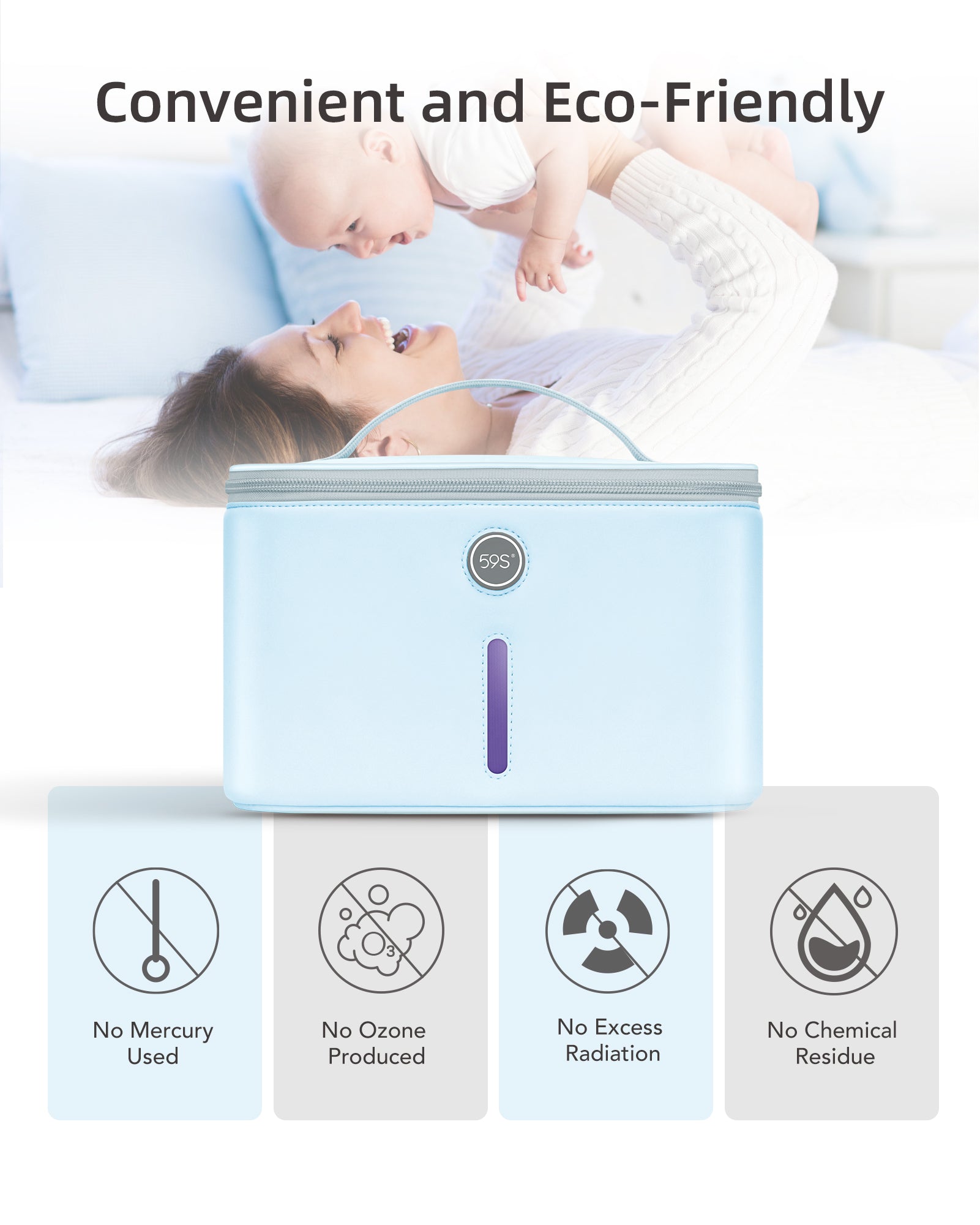 59S (P55)  Pro UV Light Sanitizer with 24 UVC Bulbs