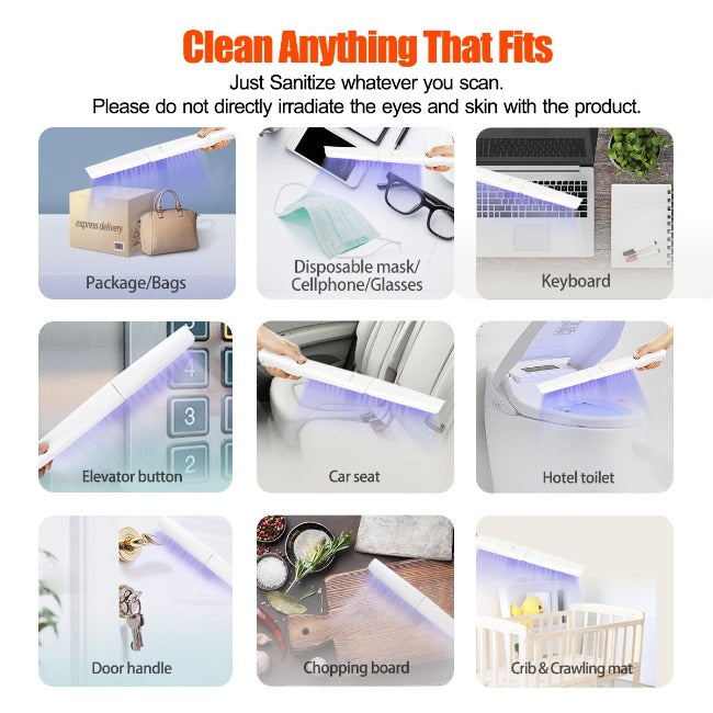 uv light sanitizing wand application