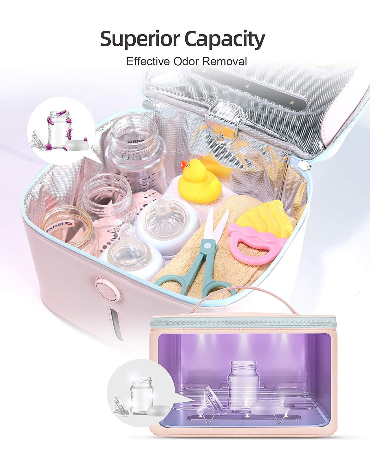 59S (P26) UV Light Garment Sanitizer Bag with 12 UVC Bulbs